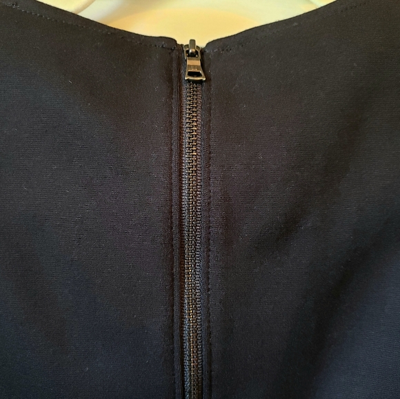 🌱 BCBGMaxAzria Faux Leather Sleeveless Peplum Top Black Sz XXS - Picture 5 of 10